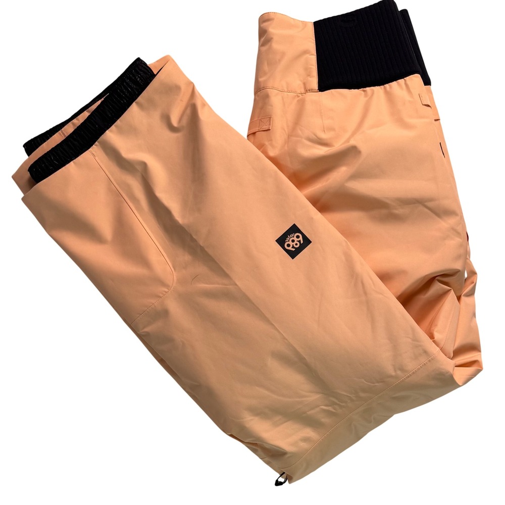 686 Womens GORE-TEX Willow Insulated Snow Pants Peach Apricot Orange Large NEW